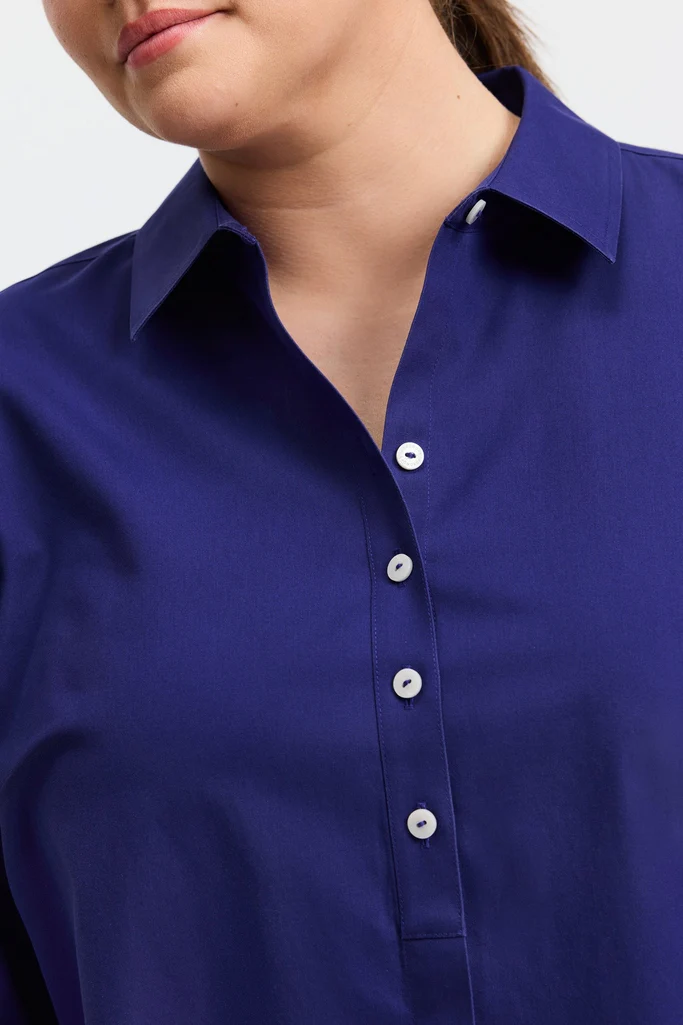 Madison Plus No Iron Pinpoint 3/4 Sleeve Tunic - Image 27