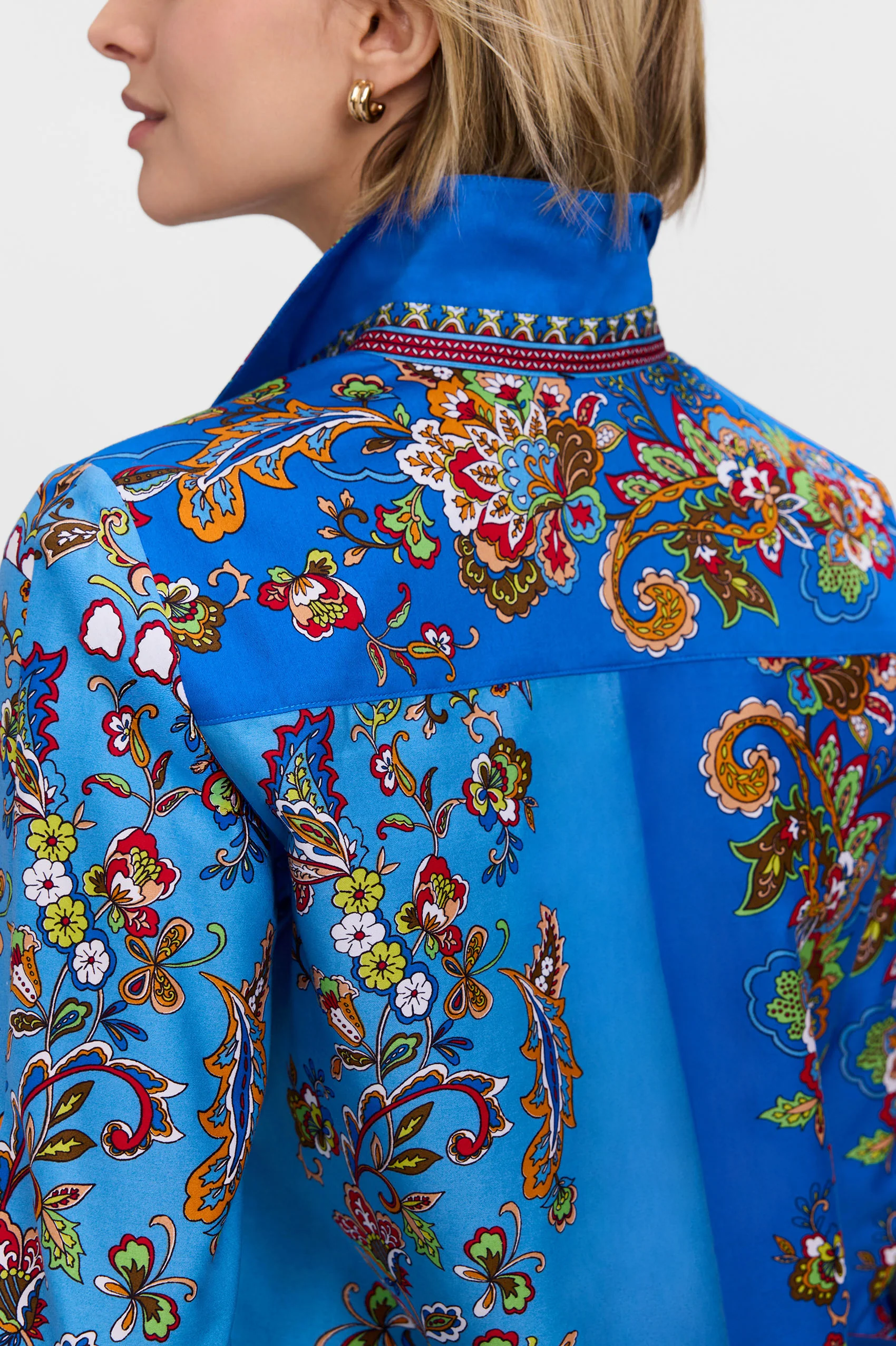 Margaret Jacobean Floral 3/4 Sleeve Shirt - Image 5