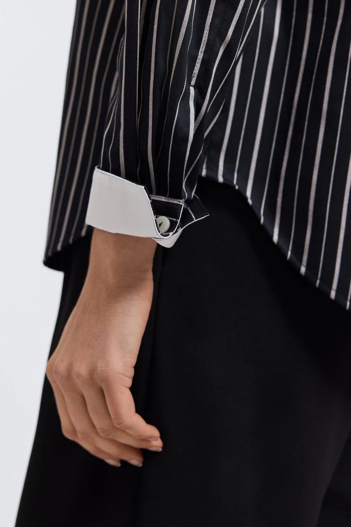 Margie Classic Wide Stripe Long Sleeve Shirt - Image 5