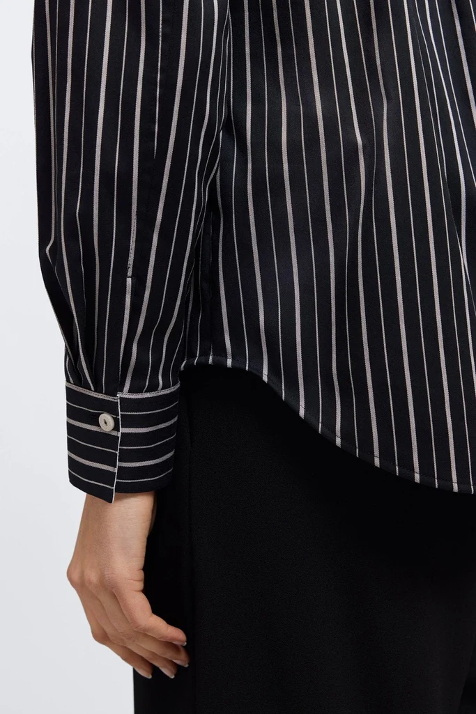 Margie Classic Wide Stripe Long Sleeve Shirt - Image 6