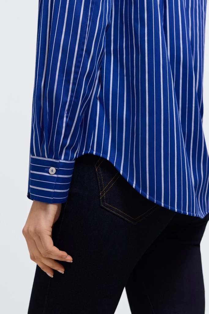 Margie Classic Wide Stripe Long Sleeve Shirt - Image 9