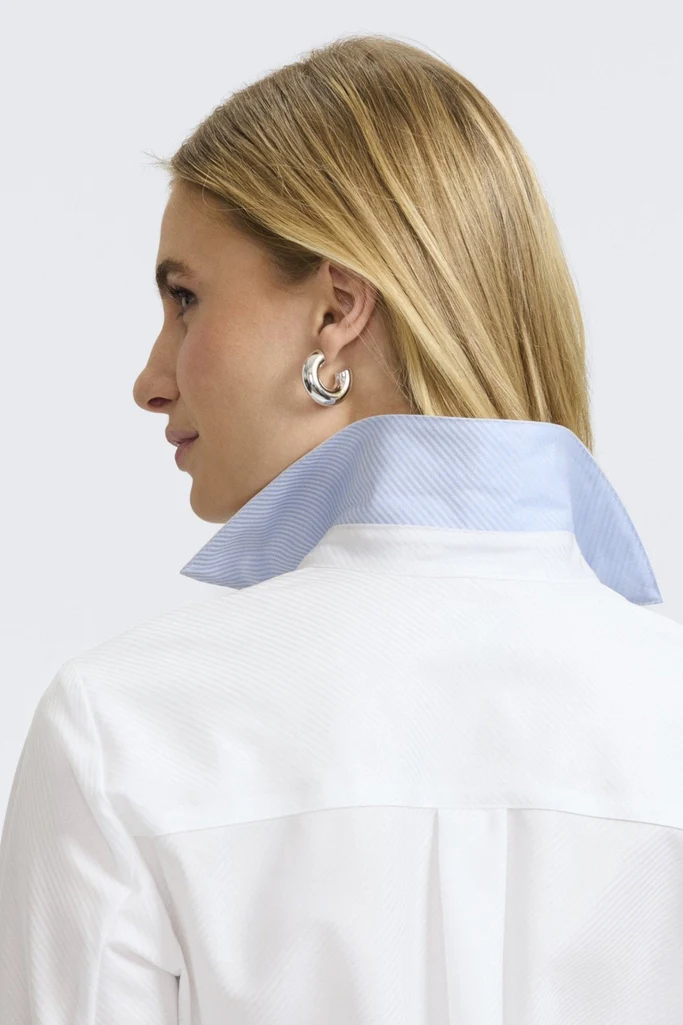 Margie Dobby Stripe 3/4 Sleeve Shirt - Image 3