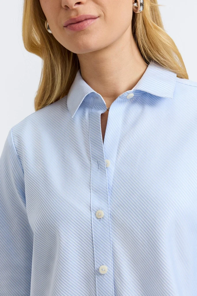 Margie Dobby Stripe 3/4 Sleeve Shirt - Image 8