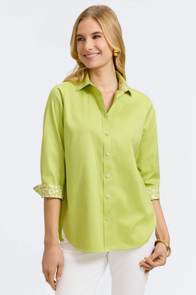 Margie Stretch Matte Sateen 3/4 Sleeve Shirt - Image 14