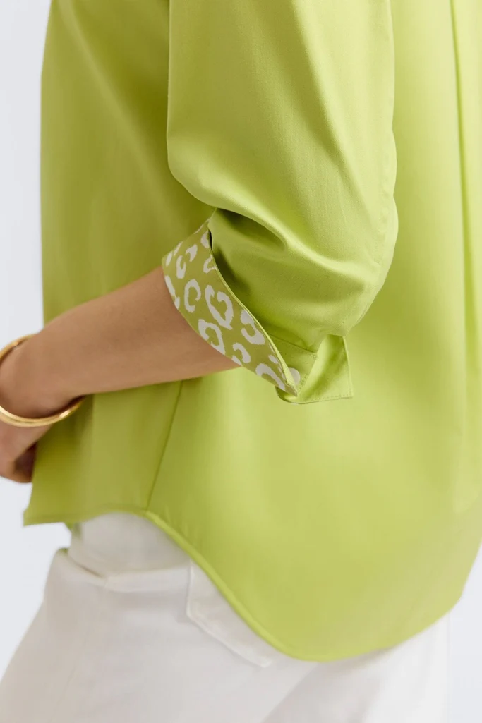 Margie Stretch Matte Sateen 3/4 Sleeve Shirt - Image 16