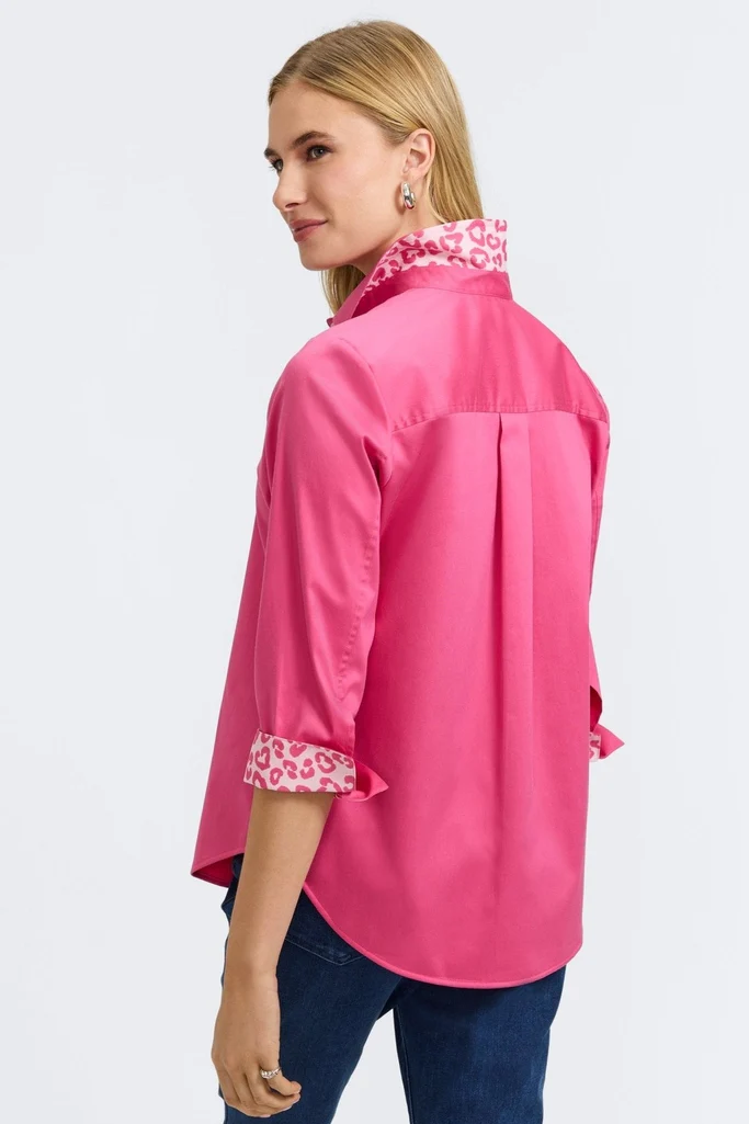 Margie Stretch Matte Sateen 3/4 Sleeve Shirt - Image 6