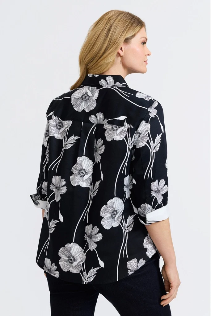 Margie Plus Poppy 3/4 Sleeve Shirt - Image 11