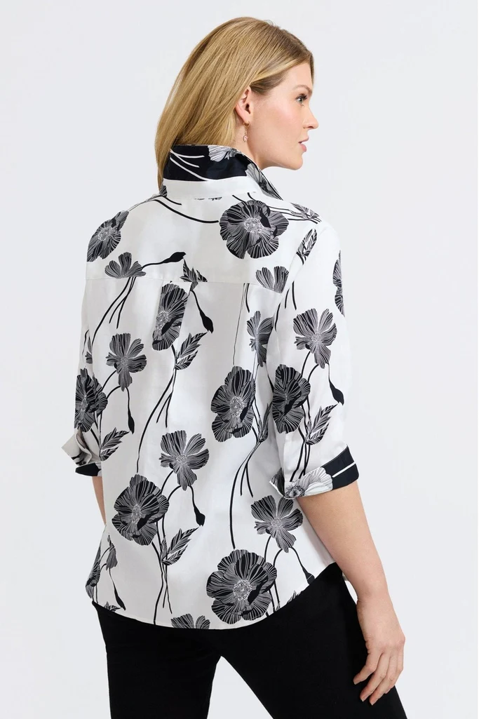 Margie Plus Poppy 3/4 Sleeve Shirt - Image 5