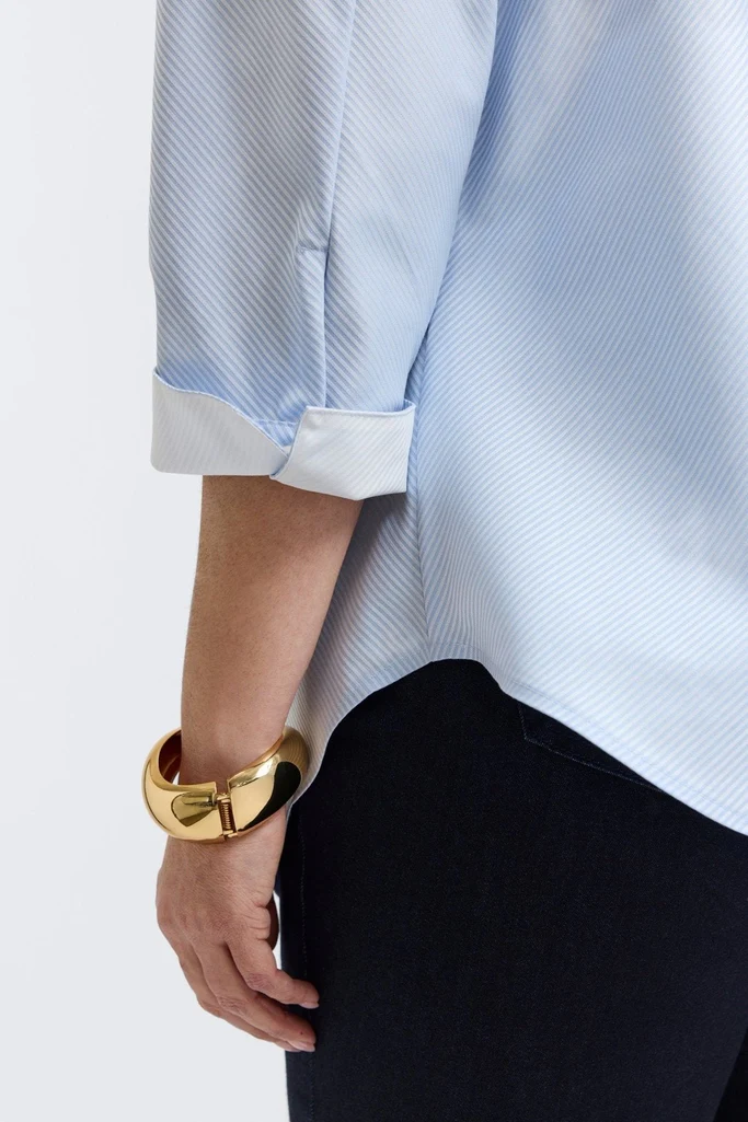 Margie Plus Dobby Stripe 3/4 Sleeve Shirt - Image 7