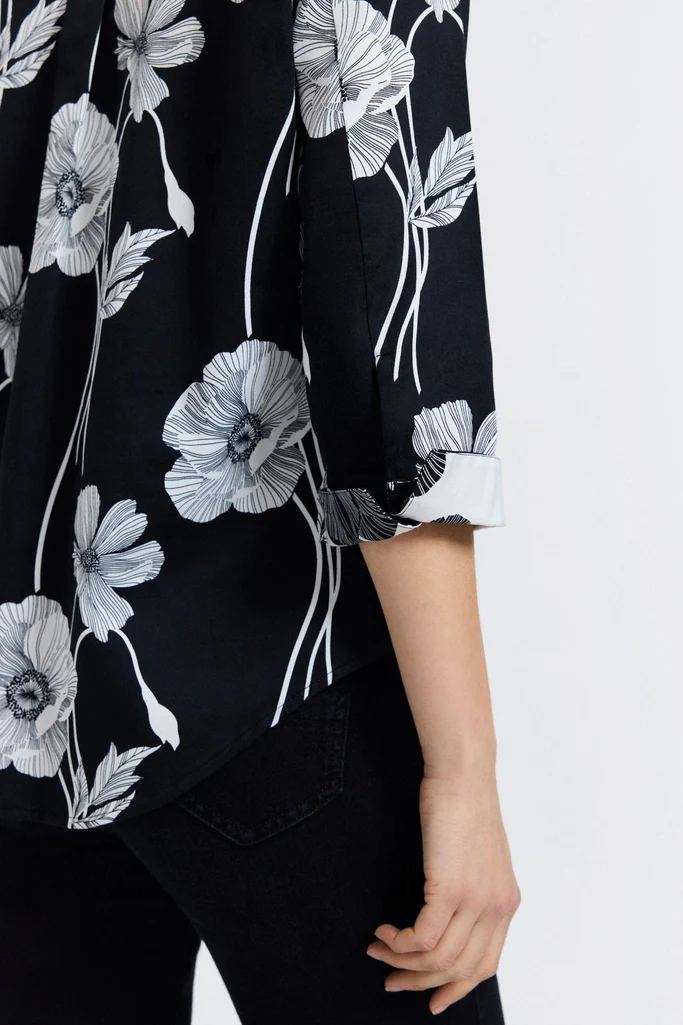 Margie Poppy 3/4 Sleeve Shirt - Image 3