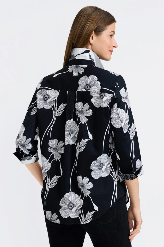 Margie Poppy 3/4 Sleeve Shirt - Image 4