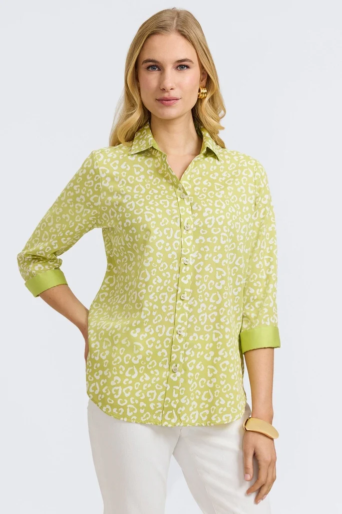 Margie Tonal Cheetah 3/4 Sleeve Shirt - Image 15