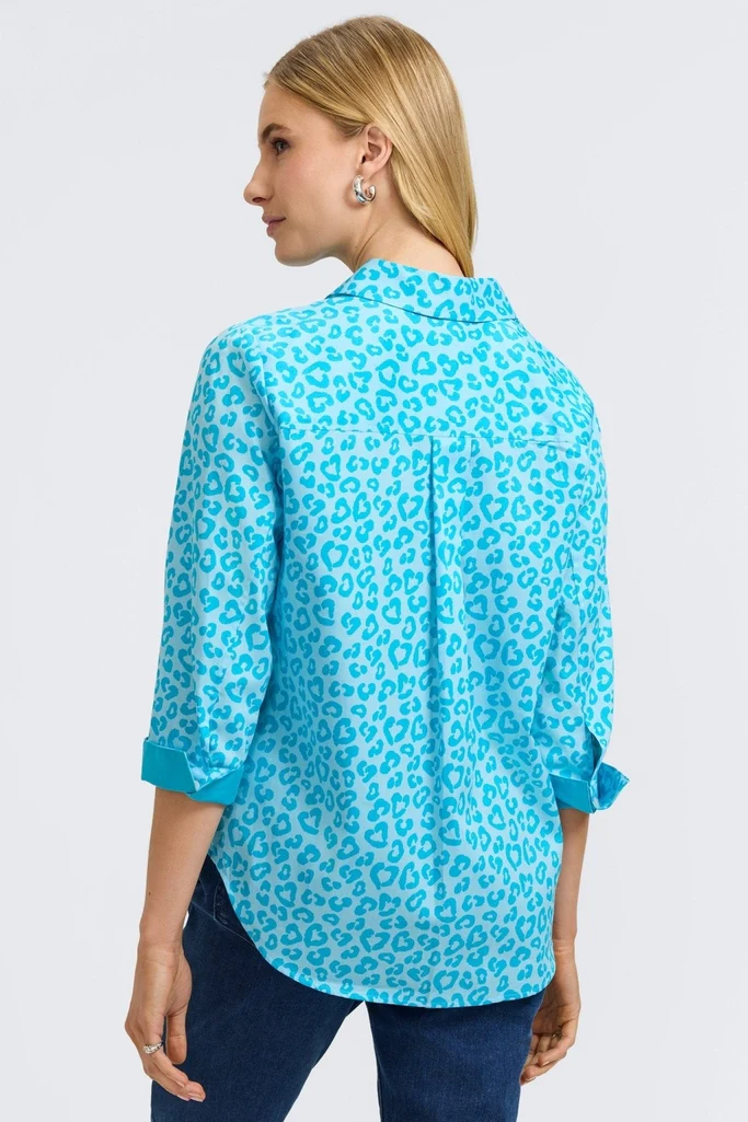 Margie Tonal Cheetah 3/4 Sleeve Shirt - Image 4