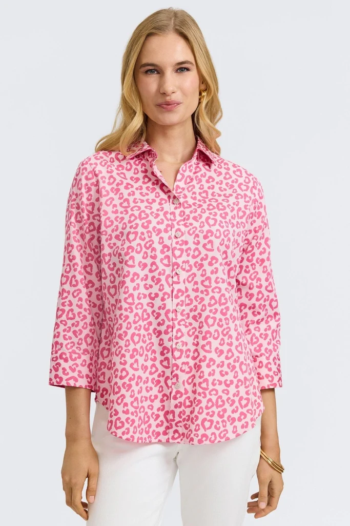 Margie Tonal Cheetah 3/4 Sleeve Shirt - Image 5