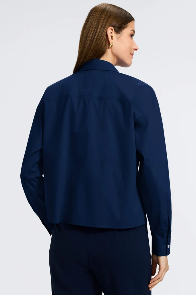 Marina No Iron Stretch Long Sleeve Short Shirt - Image 12