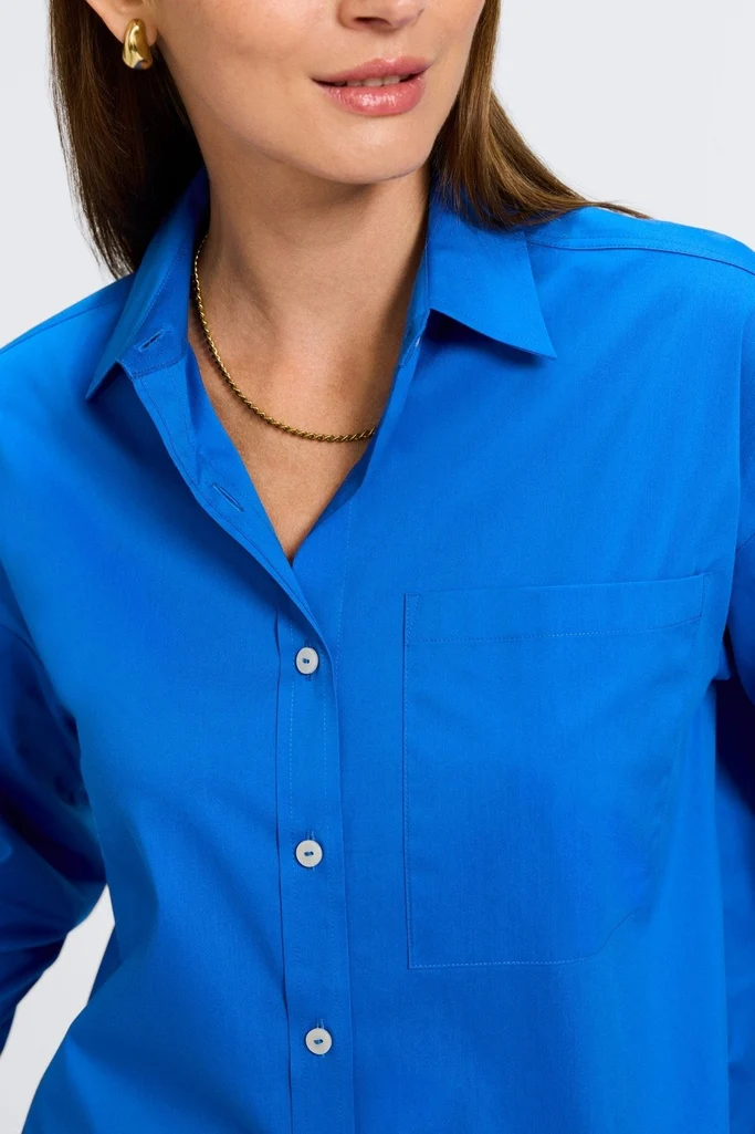 Marina No Iron Stretch Long Sleeve Short Shirt - Image 7