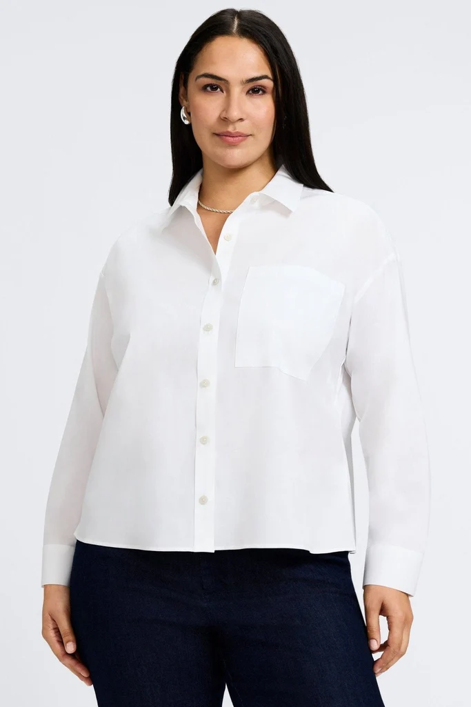 Marina Plus No Iron Stretch Long Sleeve Short Shirt - Image 10