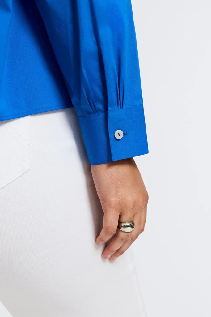 Marina Plus No Iron Stretch Long Sleeve Short Shirt - Image 8