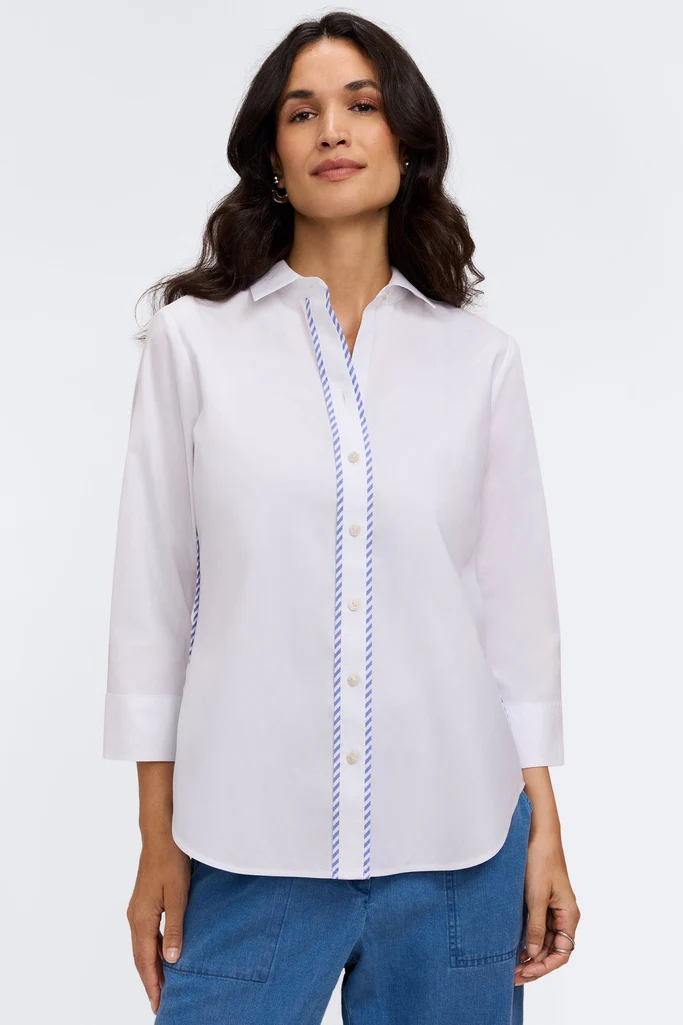Marni No Iron Pinpoint 3/4 Sleeve Shirt