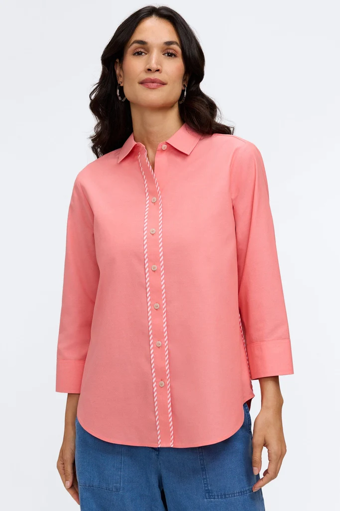 Marni No Iron Pinpoint 3/4 Sleeve Shirt - Image 11