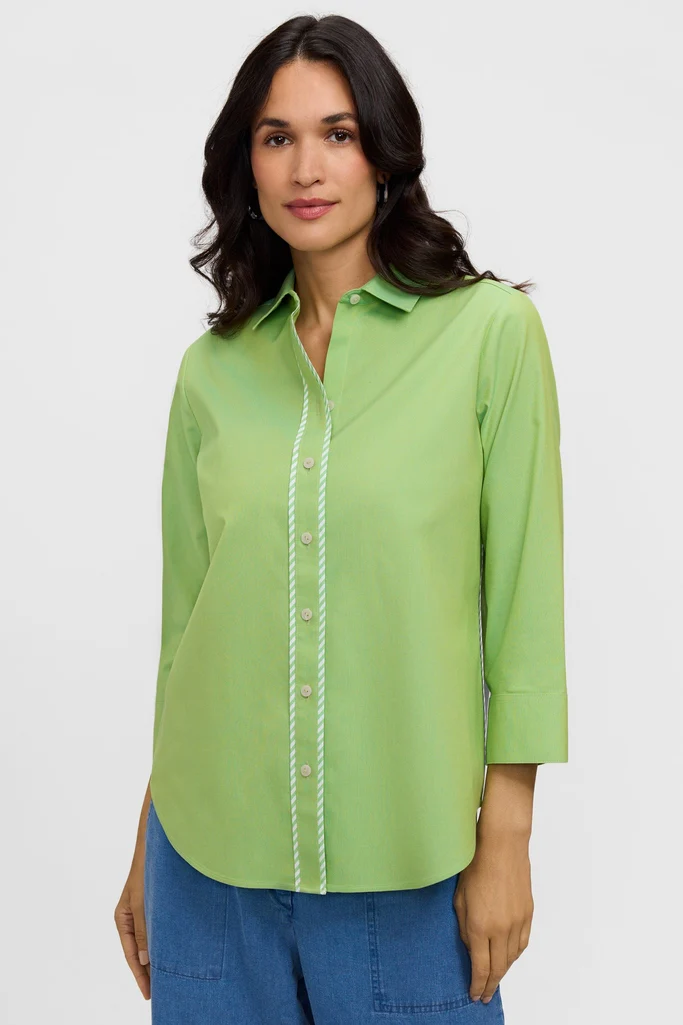 Marni No Iron Pinpoint 3/4 Sleeve Shirt - Image 16