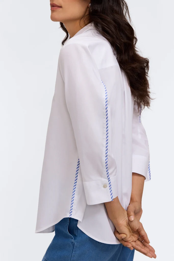 Marni No Iron Pinpoint 3/4 Sleeve Shirt - Image 4