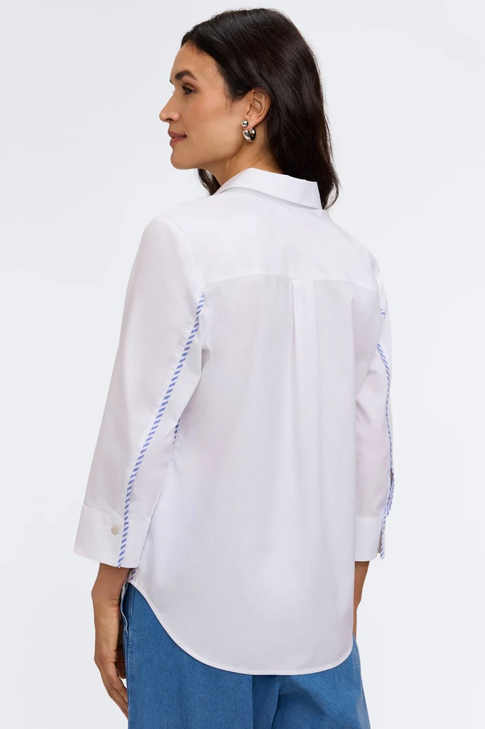 Marni No Iron Pinpoint 3/4 Sleeve Shirt - Image 5
