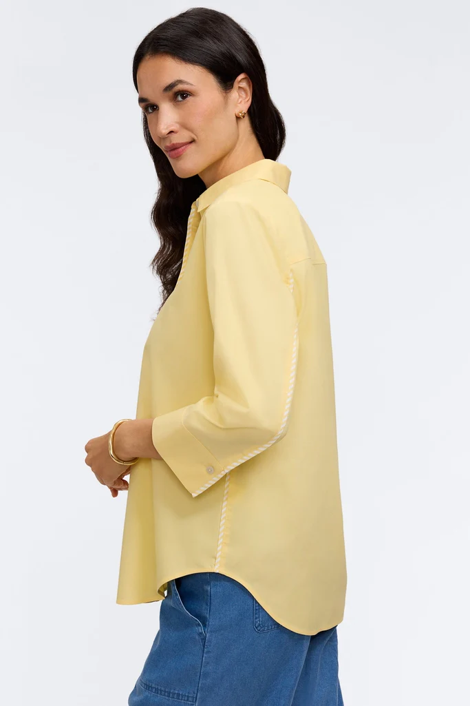 Marni No Iron Pinpoint 3/4 Sleeve Shirt - Image 8