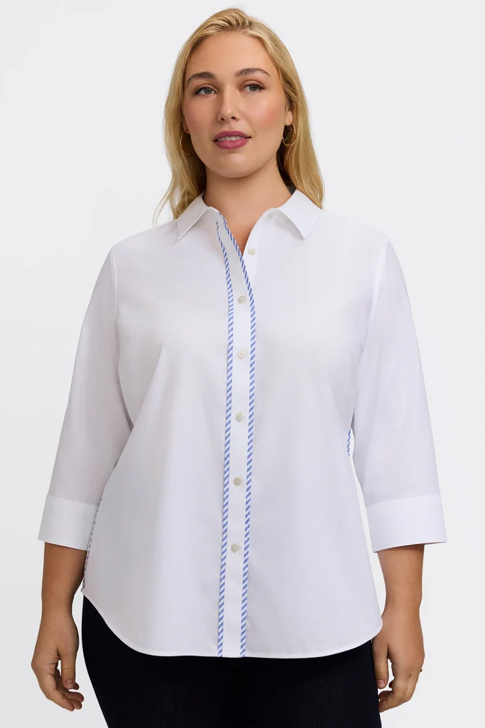 Marni Plus No Iron Pinpoint 3/4 Sleeve Shirt