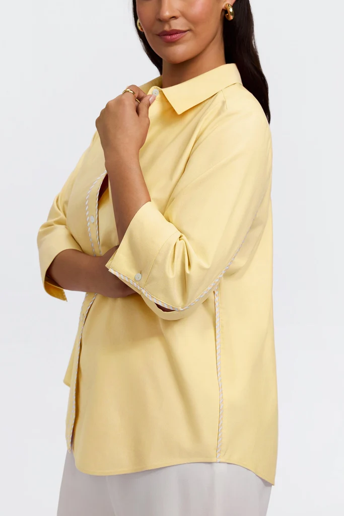 Marni Plus No Iron Pinpoint 3/4 Sleeve Shirt - Image 13