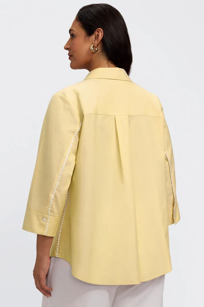 Marni Plus No Iron Pinpoint 3/4 Sleeve Shirt - Image 14