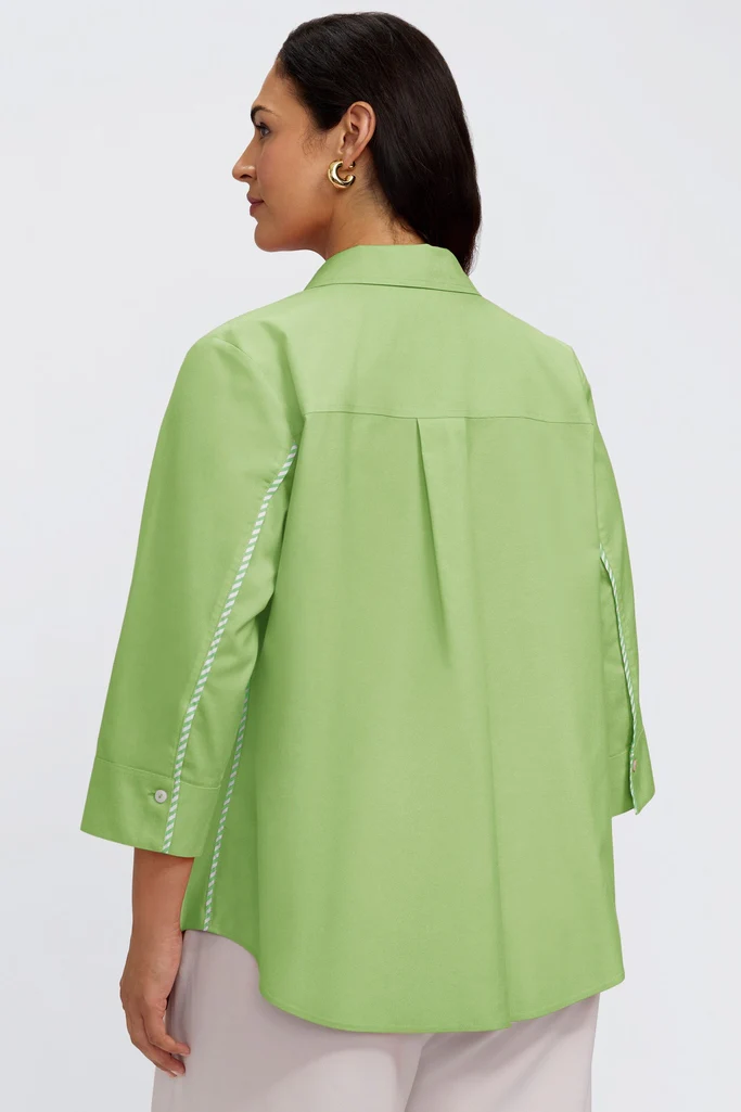 Marni Plus No Iron Pinpoint 3/4 Sleeve Shirt - Image 19