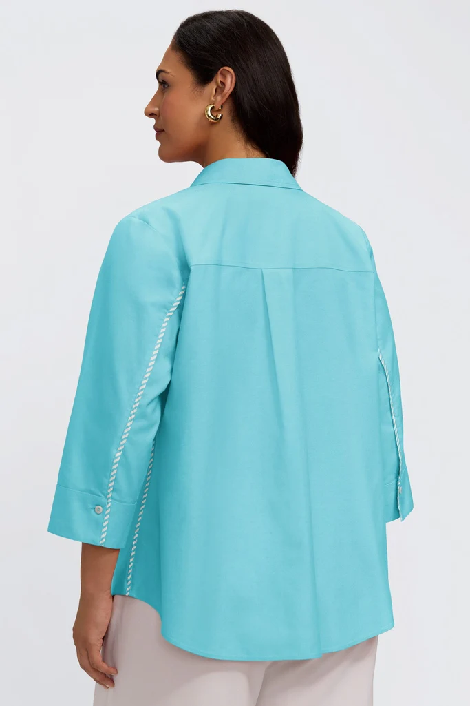 Marni Plus No Iron Pinpoint 3/4 Sleeve Shirt - Image 24