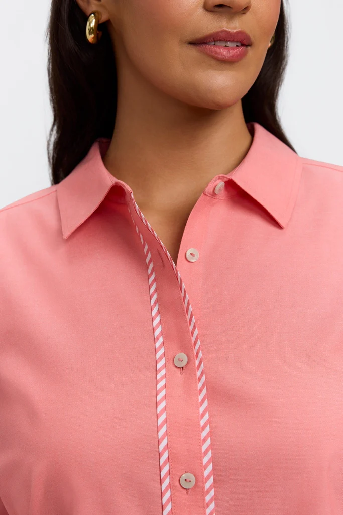Marni Plus No Iron Pinpoint 3/4 Sleeve Shirt - Image 6
