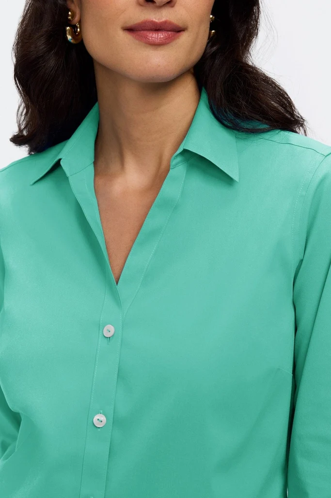 Mary No Iron Stretch 3/4 Sleeve Shirt - Image 10