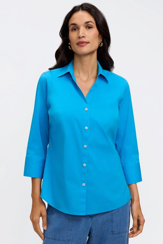 Mary No Iron Stretch 3/4 Sleeve Shirt - Image 13