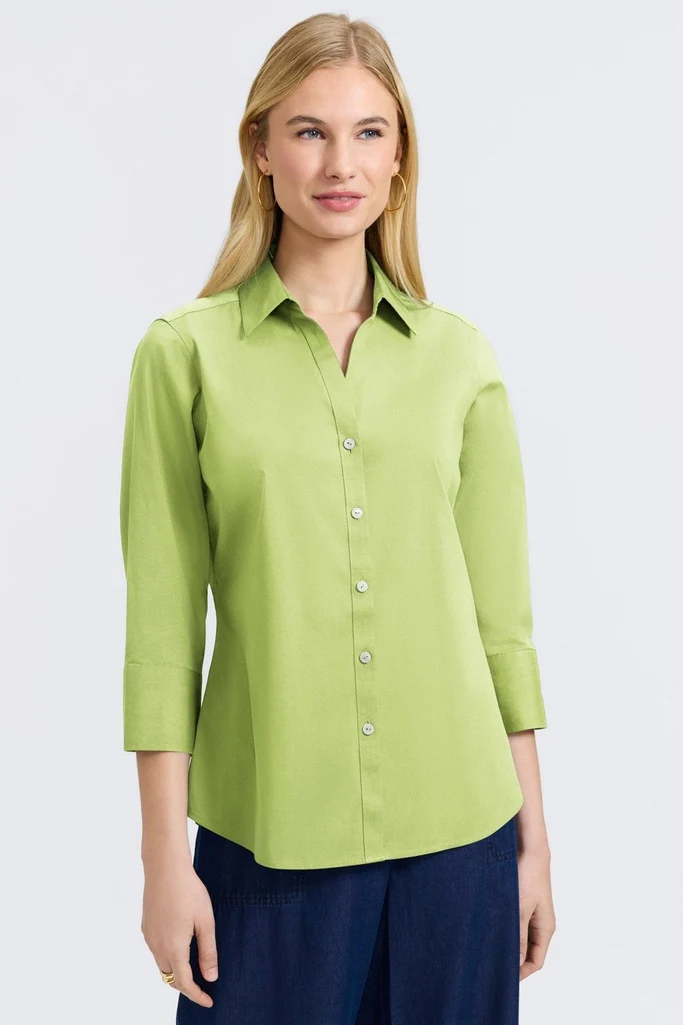 Mary No Iron Stretch 3/4 Sleeve Shirt - Image 23