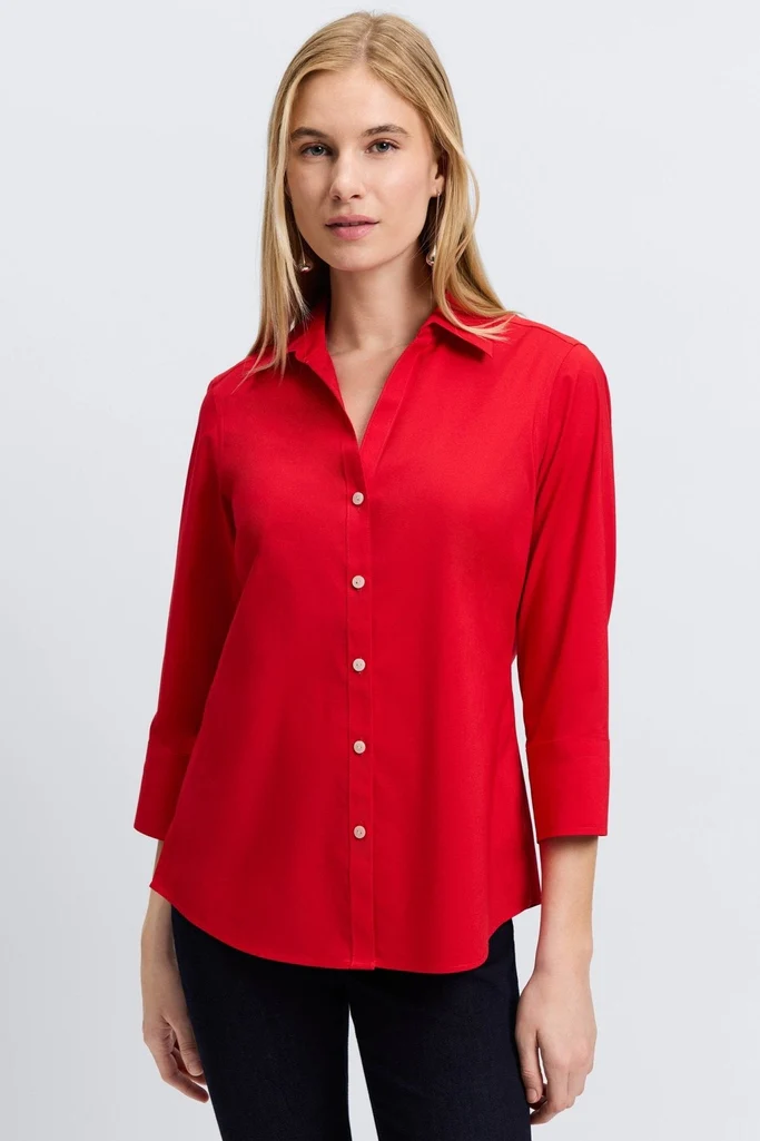 Mary No Iron Stretch 3/4 Sleeve Shirt - Image 35