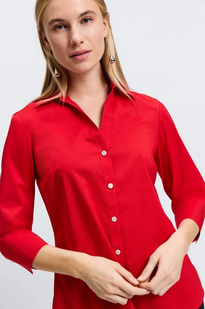 Mary No Iron Stretch 3/4 Sleeve Shirt - Image 36
