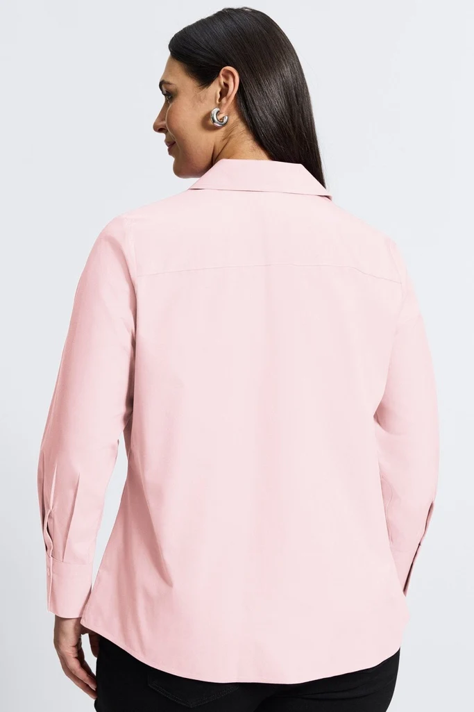 Mary Plus No Iron Pinpoint Long Sleeve Shirt - Image 12