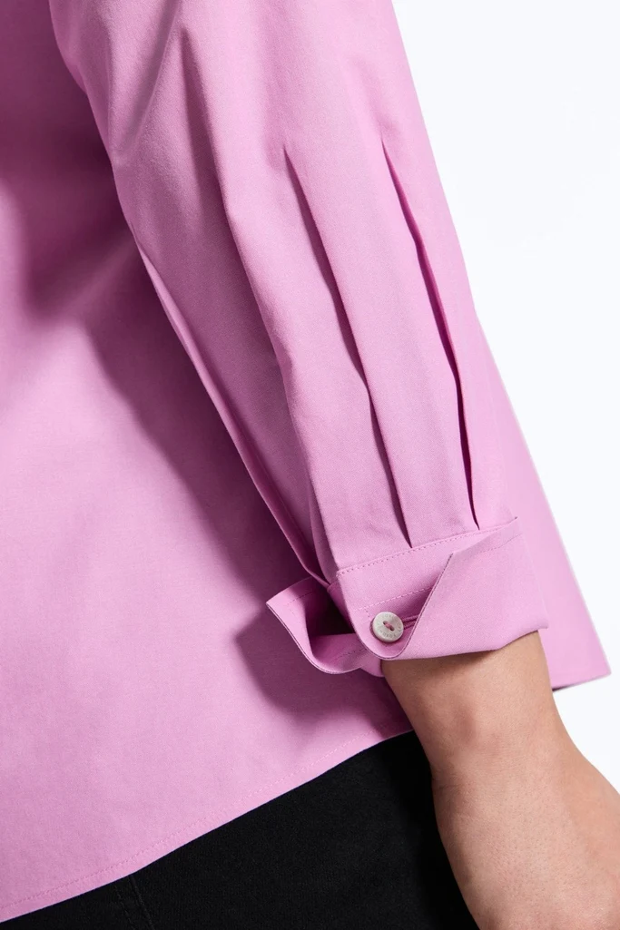 Mary Plus No Iron Pinpoint Long Sleeve Shirt - Image 17