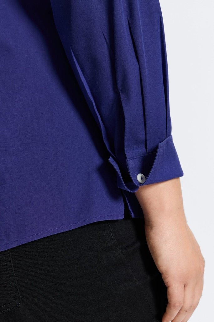 Mary Plus No Iron Pinpoint Long Sleeve Shirt - Image 22
