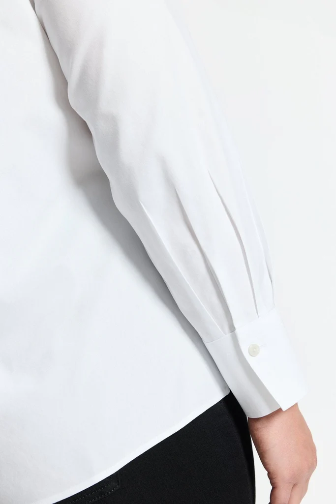 Mary Plus No Iron Pinpoint Long Sleeve Shirt - Image 6