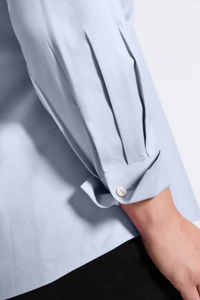 Mary Plus No Iron Pinpoint Long Sleeve Shirt - Image 9