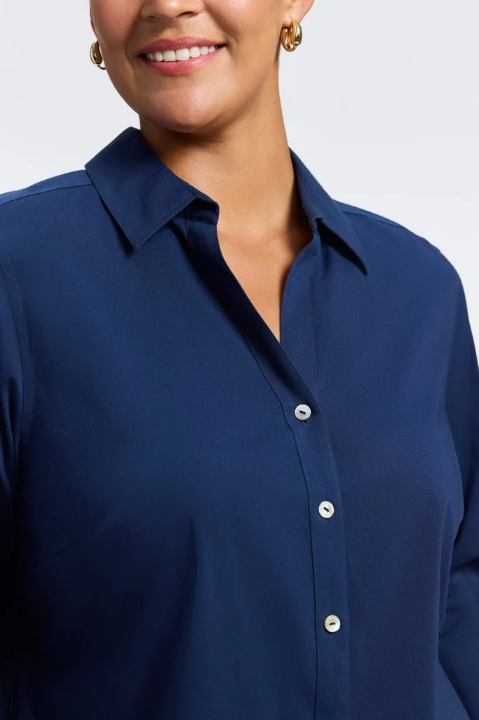 Mary Plus No Iron Stretch 3/4 Sleeve Shirt - Image 34