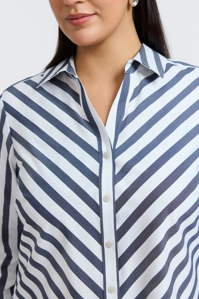 Mary Plus Springtime Stripe Long Sleeve Shirt - Image 11