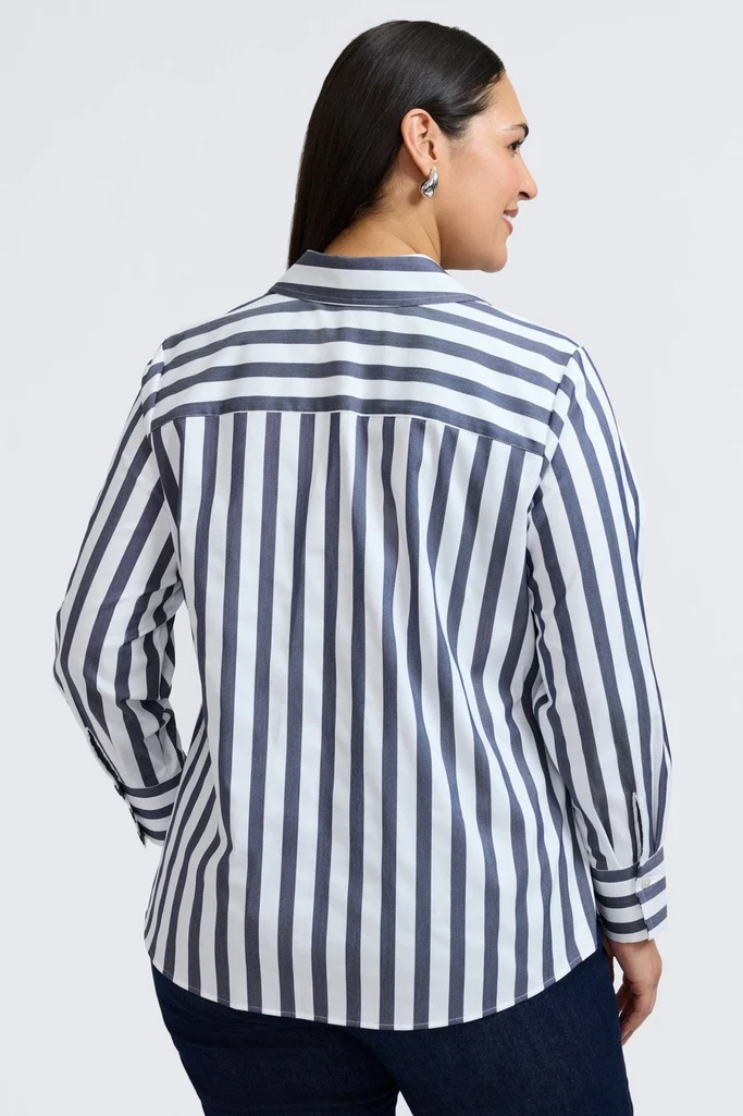 Mary Plus Springtime Stripe Long Sleeve Shirt - Image 13