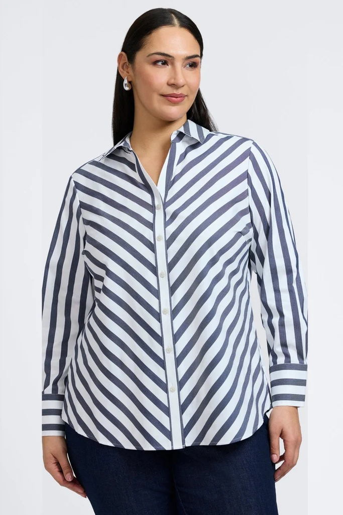 Mary Plus Springtime Stripe Long Sleeve Shirt - Image 14