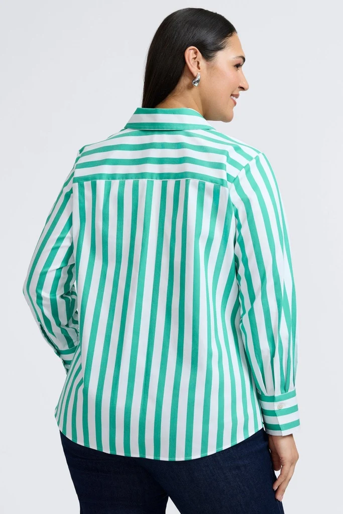 Mary Plus Springtime Stripe Long Sleeve Shirt - Image 4
