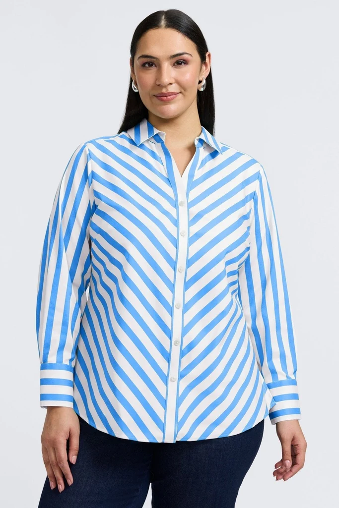 Mary Plus Springtime Stripe Long Sleeve Shirt - Image 6